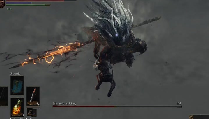 me beating nameless king man